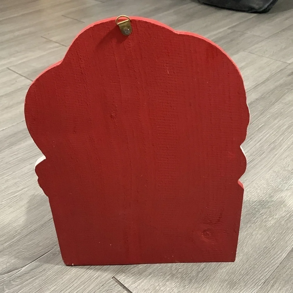 Pier 1 Imports Vintage Painted Santa Shelf/Mailbox Wall Hung Decoration‎ NWT